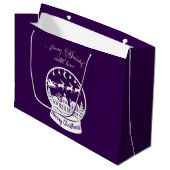 From Santa With Love Snow Globe Santa Groot Cadeauzakje (Voorkant Gekanteld)