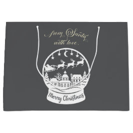 From Santa With Love Snow Globe Santa Groot Cadeauzakje