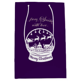 From Santa With Love Snow Globe Santa Medium Cadeauzakje