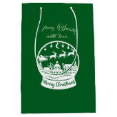 From Santa With Love Snow Globe Santa Medium Cadeauzakje (Voorkant)