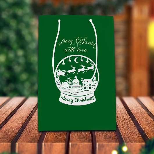 From Santa With Love Snow Globe Santa Medium Cadeauzakje