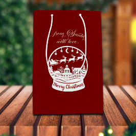 From Santa With Love Snow Globe Santa Medium Cadeauzakje