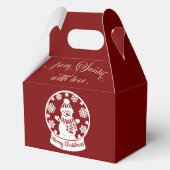 From Santa With Love Snow Globe Snowman Bedankdoosjes (Voorkant)