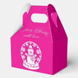 From Santa With Love Snow Globe Snowman Bedankdoosjes