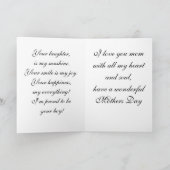 FROM SON, MOTHERS DAY card Kaart (Binnen)