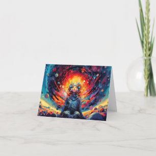 From Space & Beyond Illustratie Verjaardag Kaart