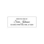 From the Desk Of Custom Address Stamp  Zelfinktende Stempel (Design)