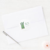 From the kitchen of, custom asparagus lid stickers (Envelop)