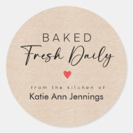 From the Kitchen of Labels Stickers | Baked Fresh