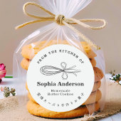 From the Kitchen of Whisk Baking Utensil Minimal Ronde Sticker