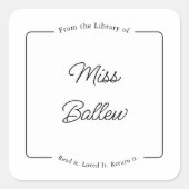 From the Library of Labels, Library Stickers (Voorkant)