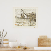 From the Quai de Passy, in the Rain Poster (Keuken)