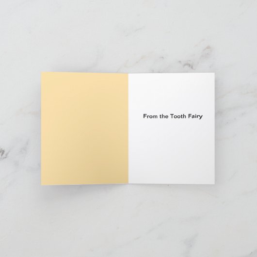 From the Tooth Fairy Note Card Kaart (Binnen)