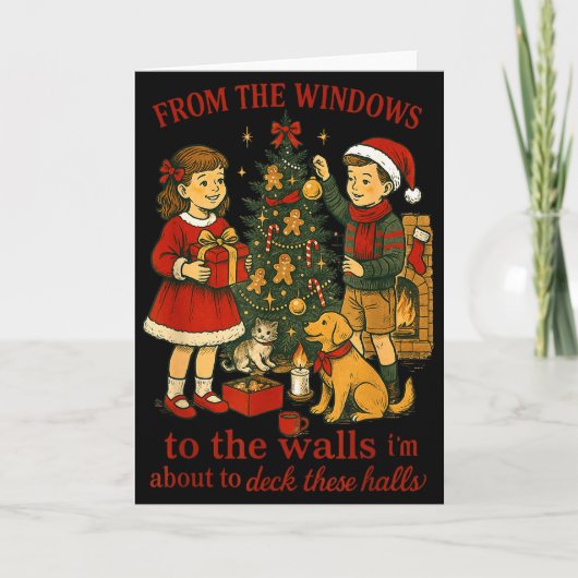 From The Windows To The Walls Christmas Fun Kaart (Voorkant)