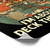 From The Windows To The Walls Funny Retro Raccoon Poster (Hoek)