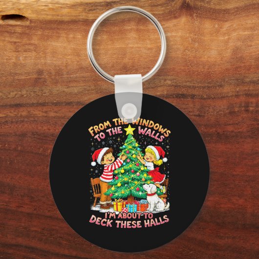 From The Windows To Walls Deck These Halls Christm Sleutelhanger (Voorkant)