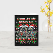 From The Windows To Walls Deck These Halls Raccoon Kaart (Gele Bloem)