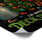 From The Windows To Walls Deck These Halls Raccoon Poster (Hoek)