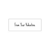 From Your Valentine Casual Handwriting Font Text Zelfinktende Stempel (Design)