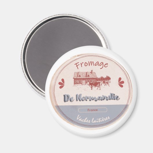 Fromage de normandie magneet (Voorkant / Achterkant)
