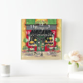 Fromagerie French Cafe Clock Vierkante Klok (Huis)