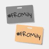 #FROMily van Fandom Korman Productions podcast Badge (Voor- en achterkant)
