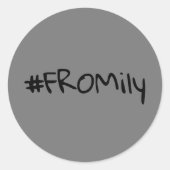 #FROMily van Fandom Korman Productions podcast Ronde Sticker (Voorkant)