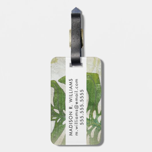 Frond III Bagagelabel (Achterkant verticaal)