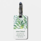 Frond Waltz - Palm Frond Leaves Bagagelabel (Achterkant verticaal)