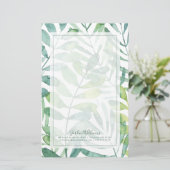 Frond Waltz - Palm Frond Leaves Briefpapier (Staand voorkant)