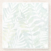 Frond Waltz - Palm Frond Leaves Glazen Onderzetter (Achterkant)
