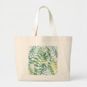 Frond Waltz - Palm Frond Leaves Grote Tote Bag (Voorkant)
