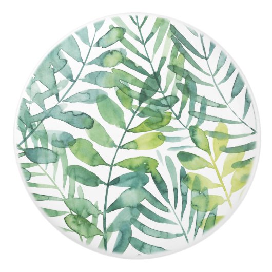 Frond Waltz - Palm Frond Leaves Keramische Knop (Voorkant)