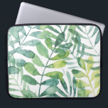 Frond Waltz - Palm Frond Leaves Laptop Sleeve<br><div class="desc">Frond Waltz I van Grace Popp. Biedt tropische groen in een waterverf-achtige stijl.</div>