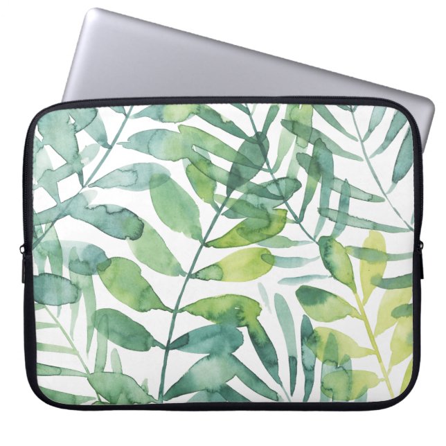 Frond Waltz - Palm Frond Leaves Laptop Sleeve (Voorkant)