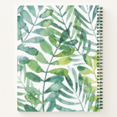 Frond Waltz - Palm Frond Leaves Notitieboek (Achterkant)