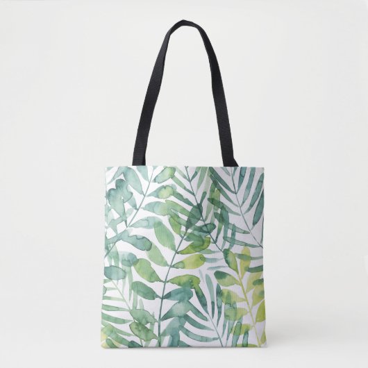 Frond Waltz - Palm Frond Leaves Tote Bag (Voorkant)