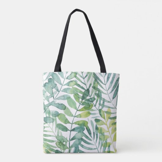 Frond Waltz - Palm Frond Leaves Tote Bag (Achterkant)