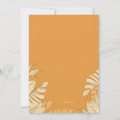 Fronds Summer Party Uitnodiging (Achterkant)