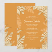 Fronds Summer Party Uitnodiging (Voorkant / Achterkant)