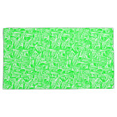 Fronhas, traços verde e brancos sem padrão visível kussensloop (Voorkant-Rechts)