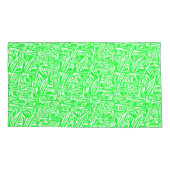 Fronhas, traços verde e brancos sem padrão visível kussensloop (Achterkant-Links)