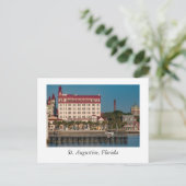 Front aan de St. Augustine Florida Briefkaart (Staand voorkant)