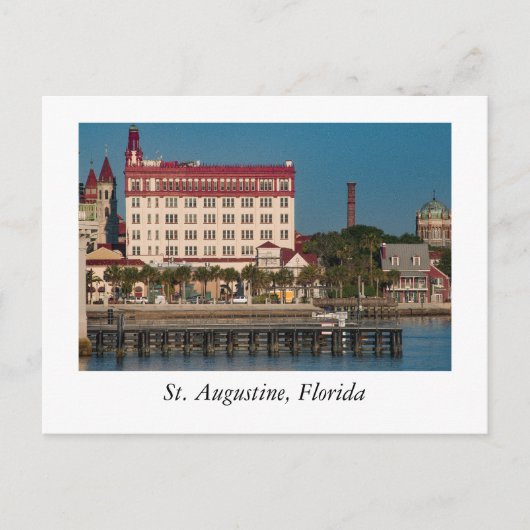 Front aan de St. Augustine Florida Briefkaart (Voorkant)
