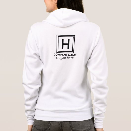 Front And Back Custom Text Hoodie (Achterkant)