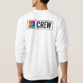 Front And Back Double Sided Print Mens Staff Crew Trui (Achterkant)