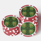 Front and back view of a poker chip  (Opstapeling)