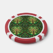 Front and back view of a poker chip  (Enkel)