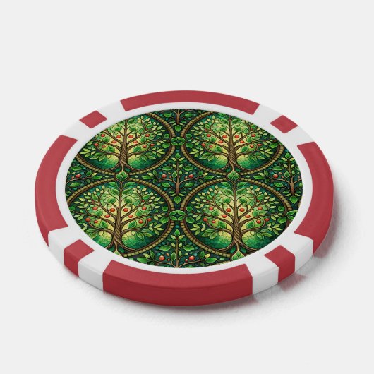 Front and back view of a poker chip  (Enkel)