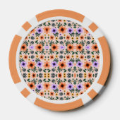 Front and back views of a poker chip  (Achterkant)